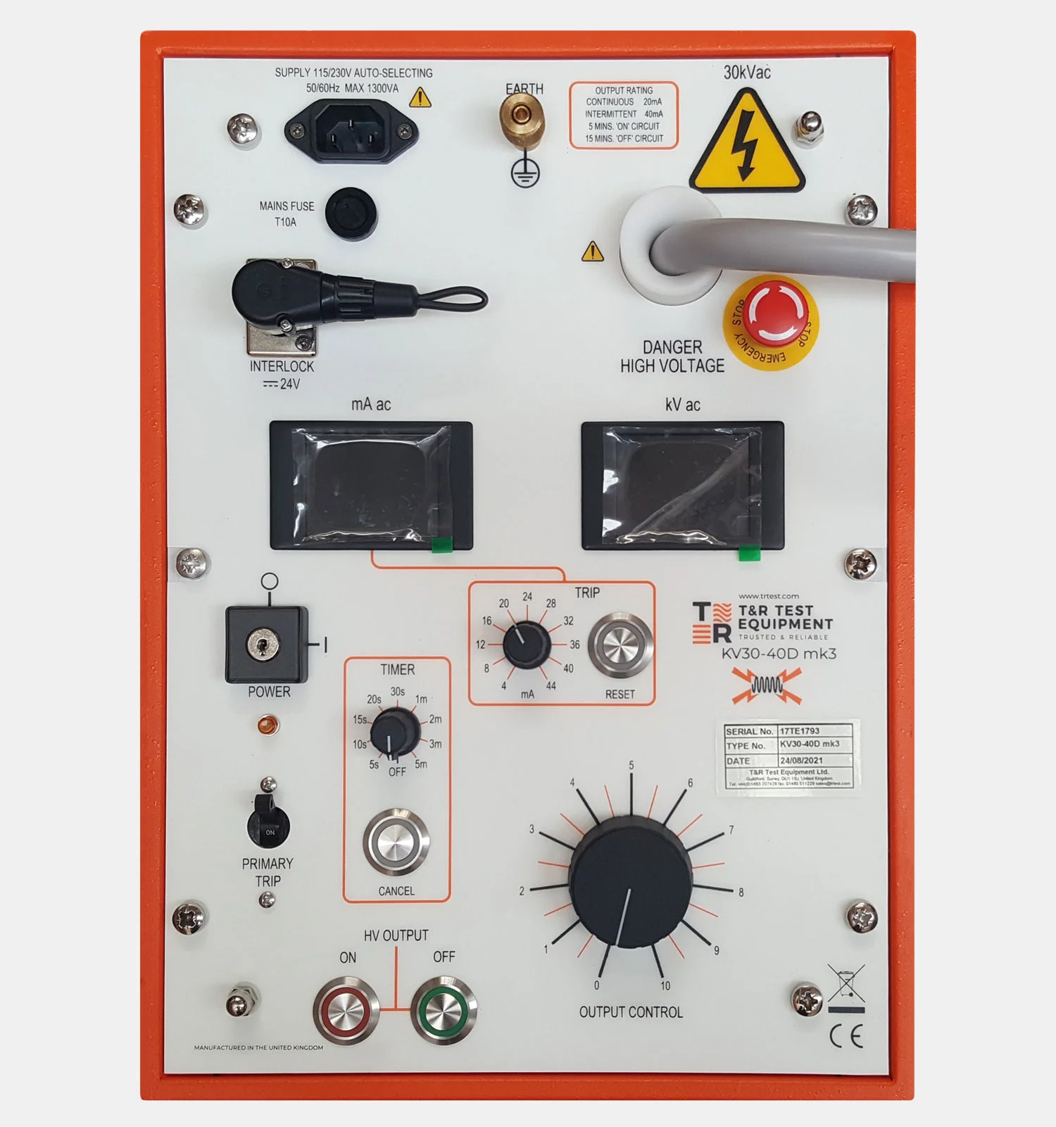 KV30-40D Mk4 Front Panel