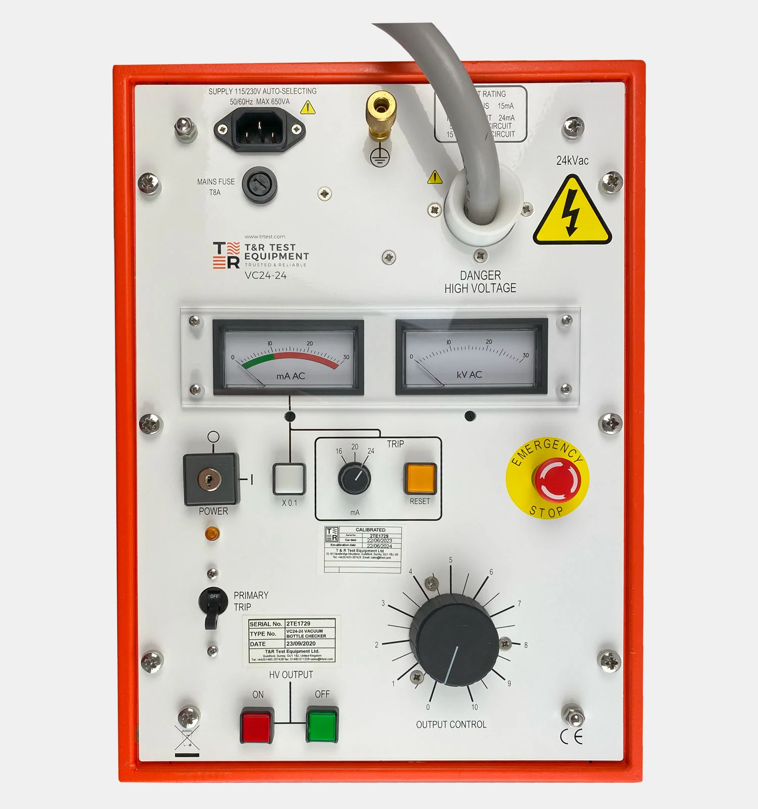 VC24-24 Mk3 Front Panel